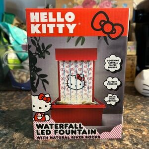 Hello Kitty Red and White LED Waterfall Fountain